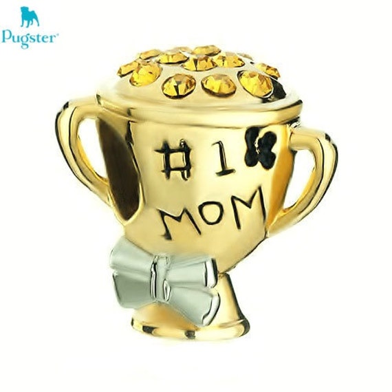 Authentic Pugster™ 1 Mom Trophy Mother39;s Day Loving Cup