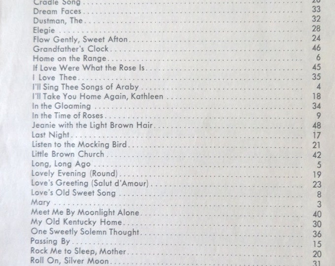 Vintage Sheet Music - 1936 Music Book - Treasure Chest of Songs We Love