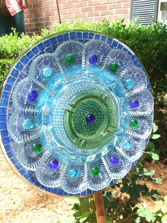 Garden Glass Flower Suncatcher Garden Art by