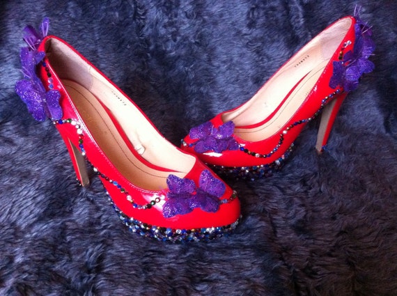 butterfly platform shoes