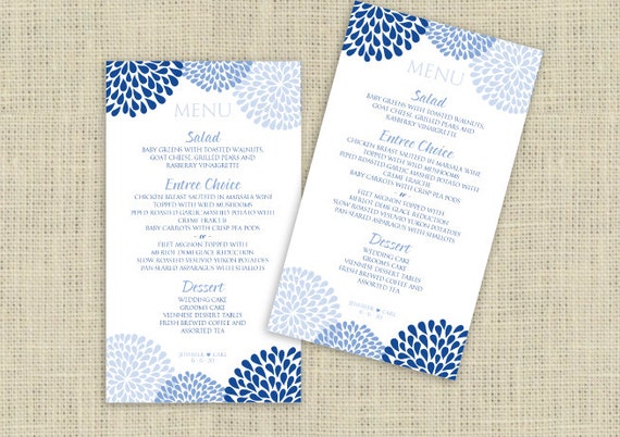 Printable Wedding Menu Cards Templates Printable Wedding Menu Cards Templates