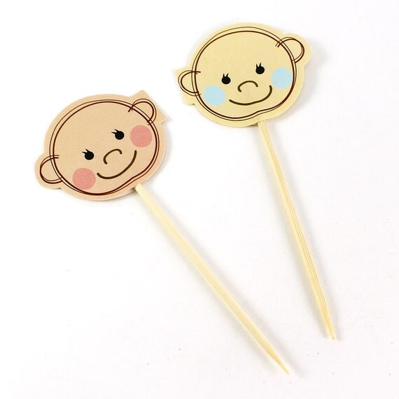Baby Shower Party Toothpicks (pack of 12 pieces) Il_570xn