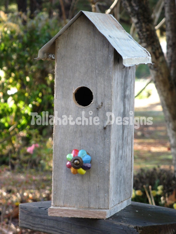 Primitive Birdhouses Rustic Birdhouses Tin Roof Birdhouses