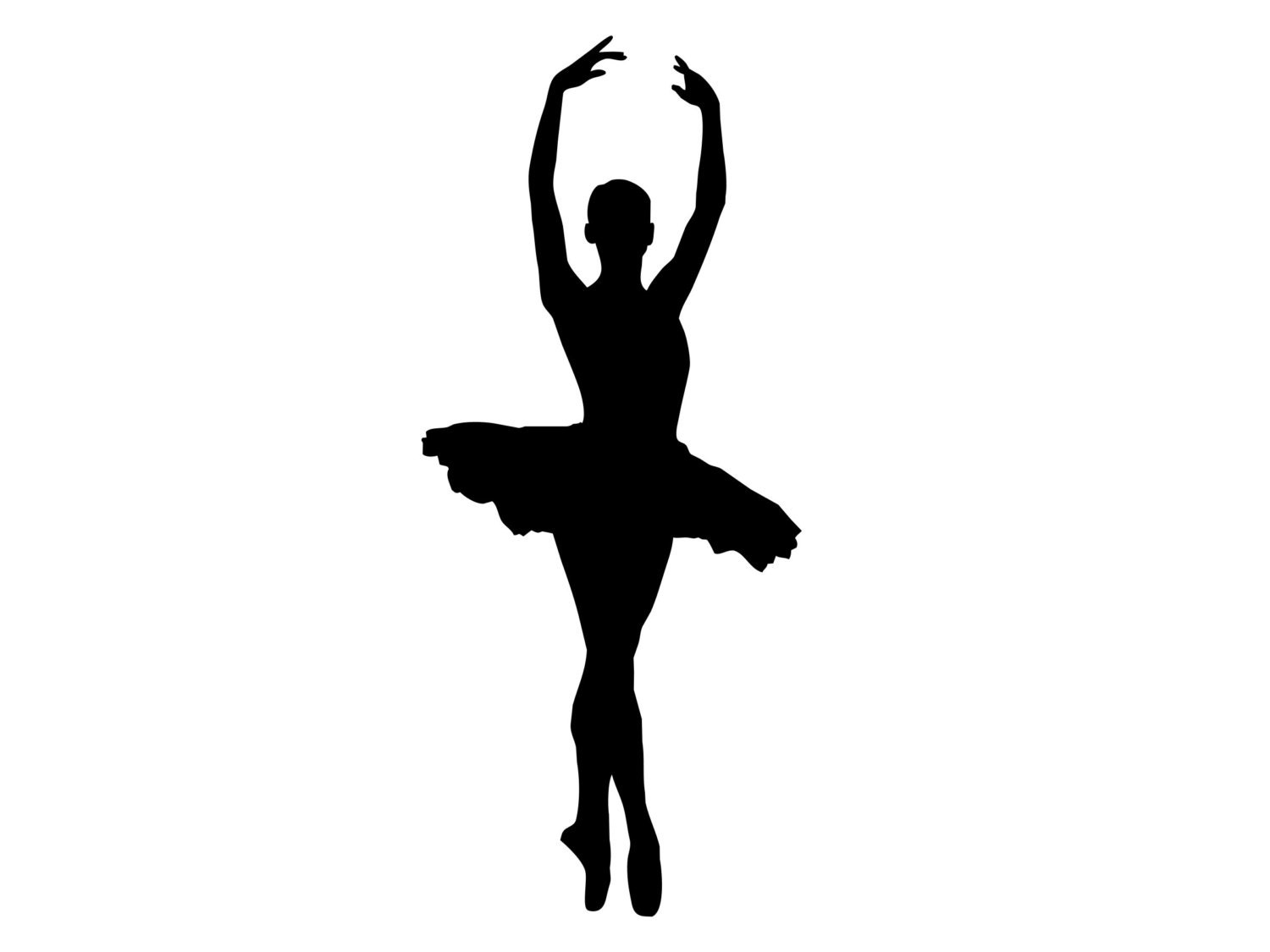 Download Tall Dancing Ballerina Silhouette Ballet Dancer VINYL