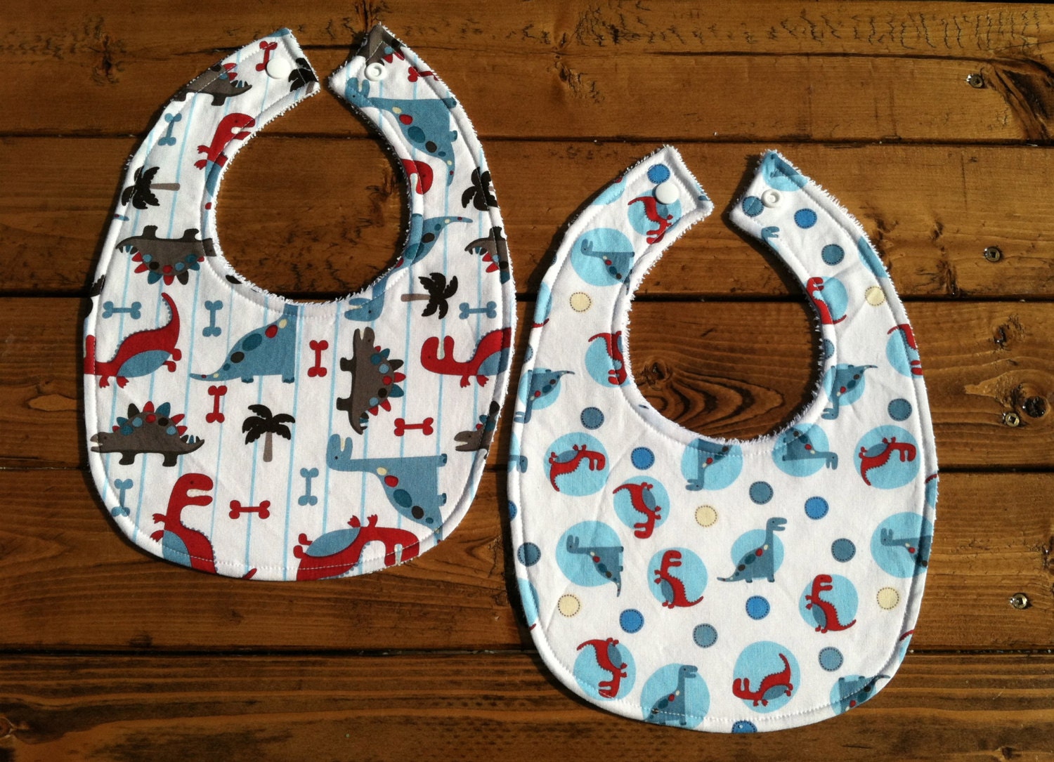 Baby Bibs - Set of 2 - Prehistoric Pals