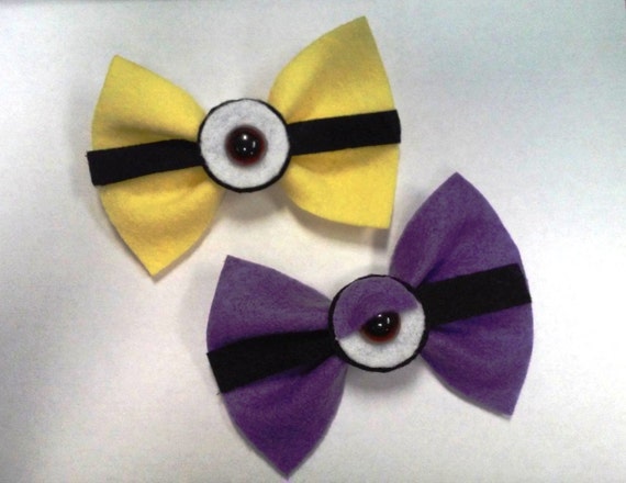 Inspired Felt Hair Bows Set of 2 Made To Order