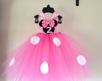 2nd birthday minnie mouse inspired dress and headband