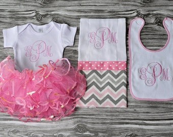 Pink and Gold personalized baby girl coming by ChesapeakeBayby