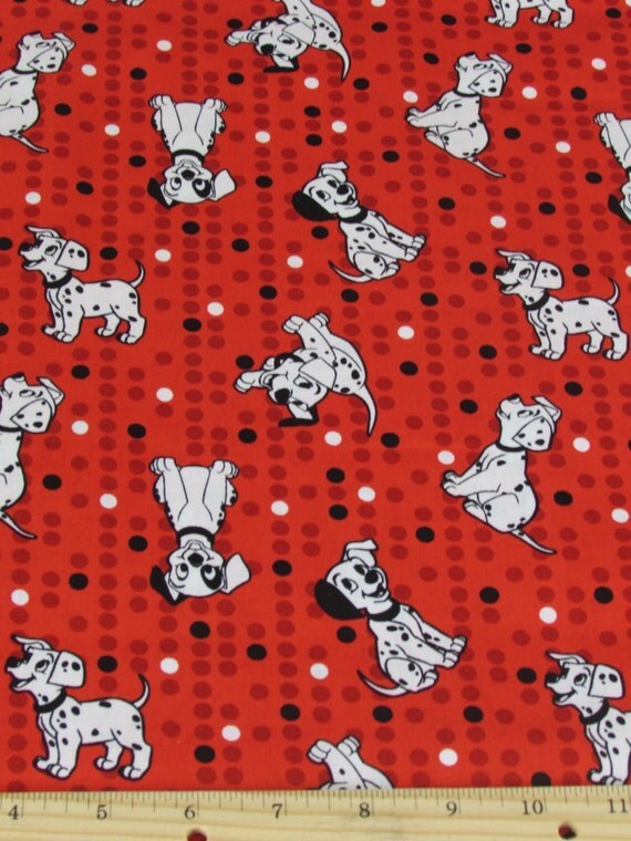 Per Yard Disney 101 Dalmatians Dots Fabric From Springs