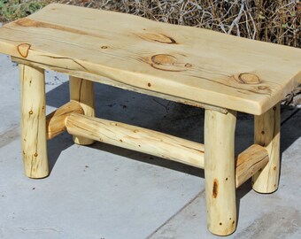 Red Cedar Juniper Log Night Stand 2 Drawer Barn Wood Furniture Rustic Furniture Log