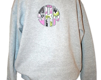 ... ) Vera Bradley Applique Monogram Sweatshirt, Monogrammed Sweatshirt