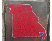 Missouri String Art, State String Art, Custom State String Art, State Pride Art