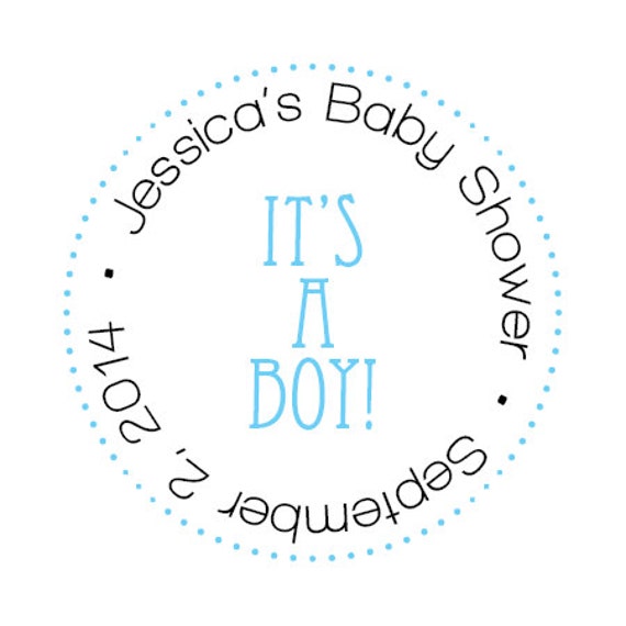 Personalized Baby Shower Gift Tags or Stickers by GelloDesign