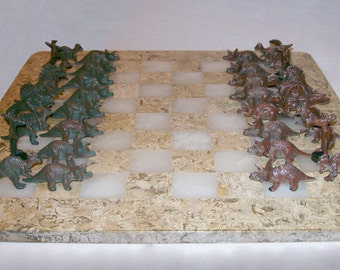 dinosaur chess set