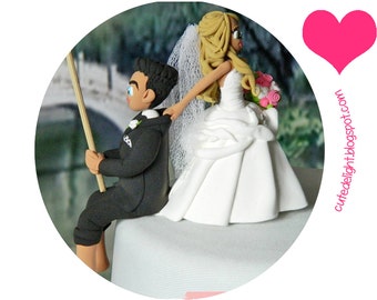 Wedding cake toppers fishing