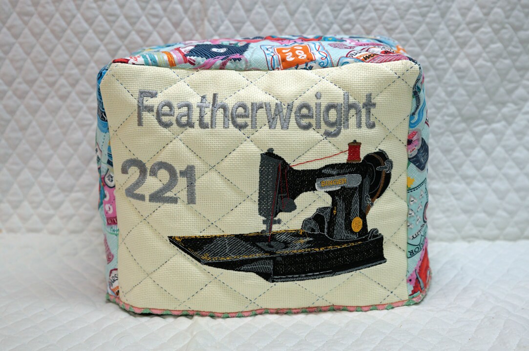 Singer Featherweight 221 Machine Cover Sewing Notions Print