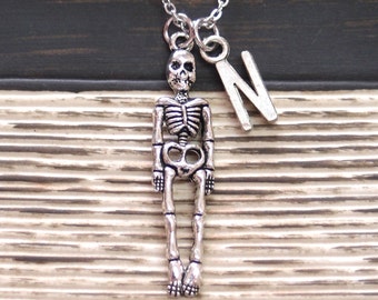 Items similar to Anatomical Rib Cage Cameo Skeleton Necklace - Ivory on ...
