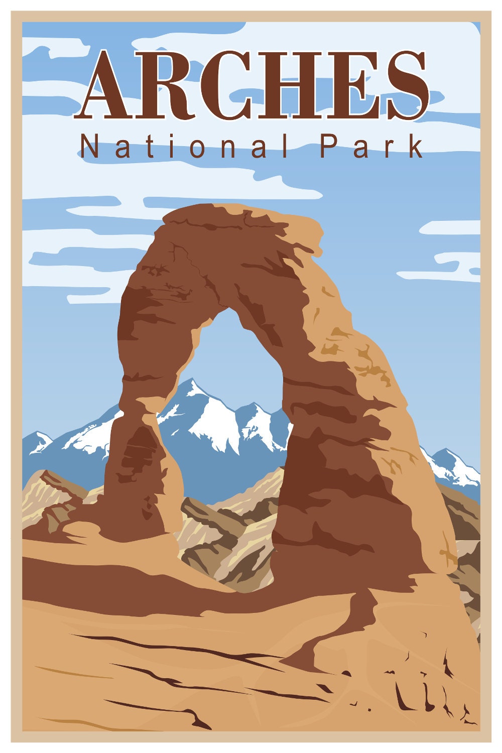 gateway arch national park poster