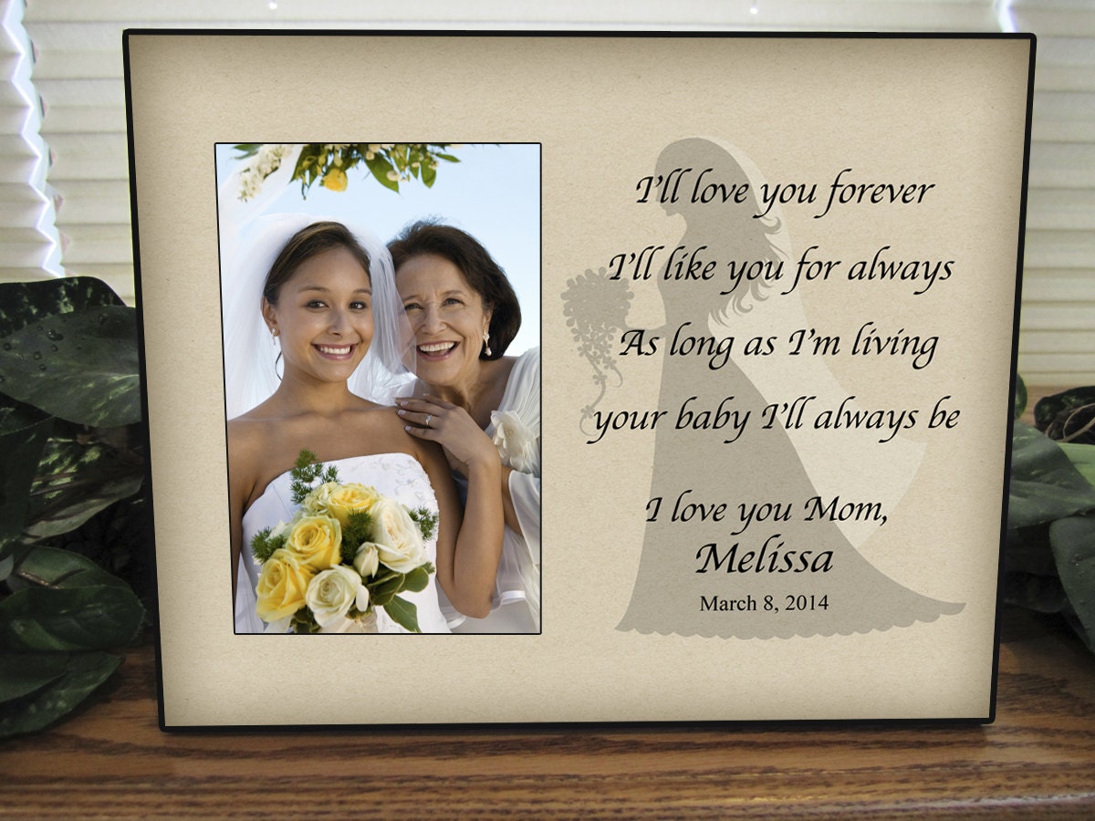 Mother Daughter Wedding Frame Bride Personalized Picture Frame
