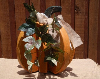 wood pumpkin pumpkins