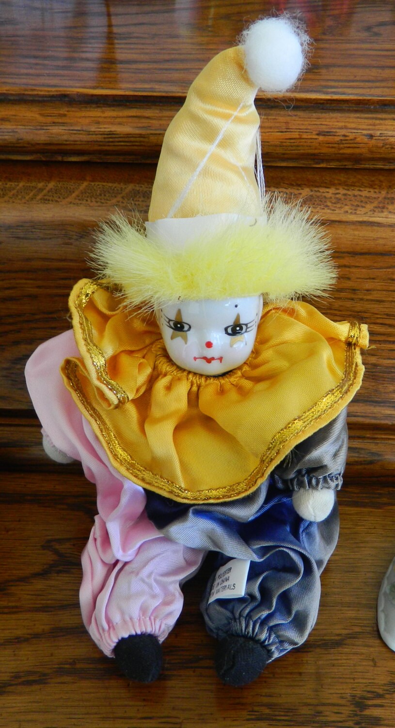 ceramic clown doll