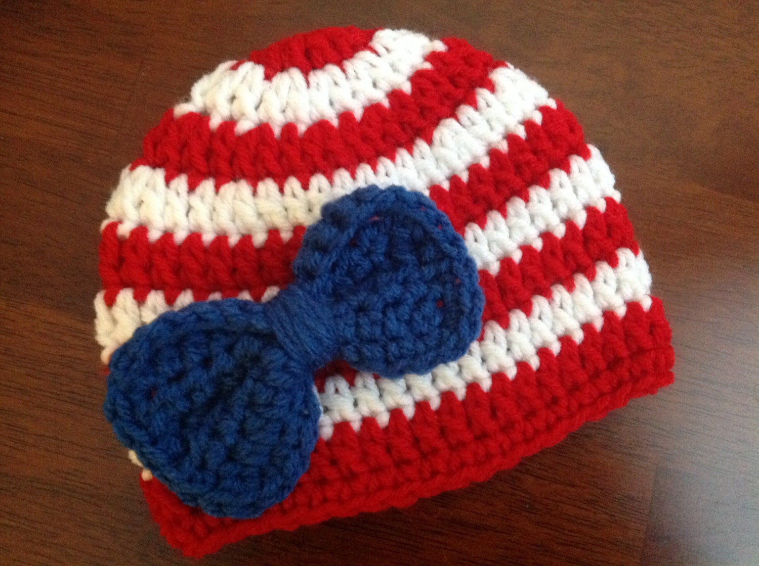 4th of July Hat Crochet baby girl patriotic by Chinguliscreations