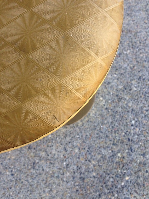 Mid Century Modern laundry hamper with starburst