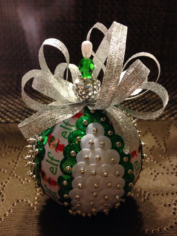 Items similar to Handmade sequin ornament on Etsy