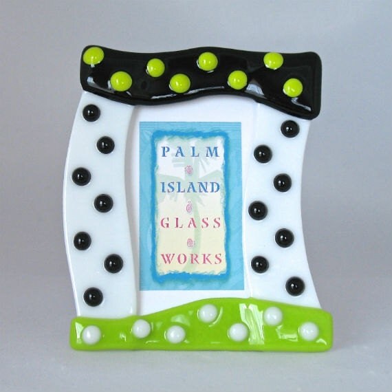 Fused Glass Picture Frame Miami 2.5 W x