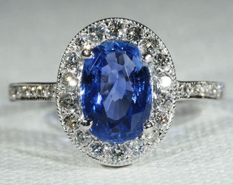 Vintage 14k Sapphire and Diamond Ring