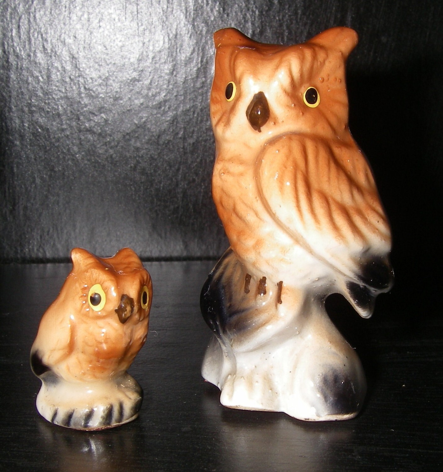 Owls Vintage Collectible Bone China Miniature Owl Figurines