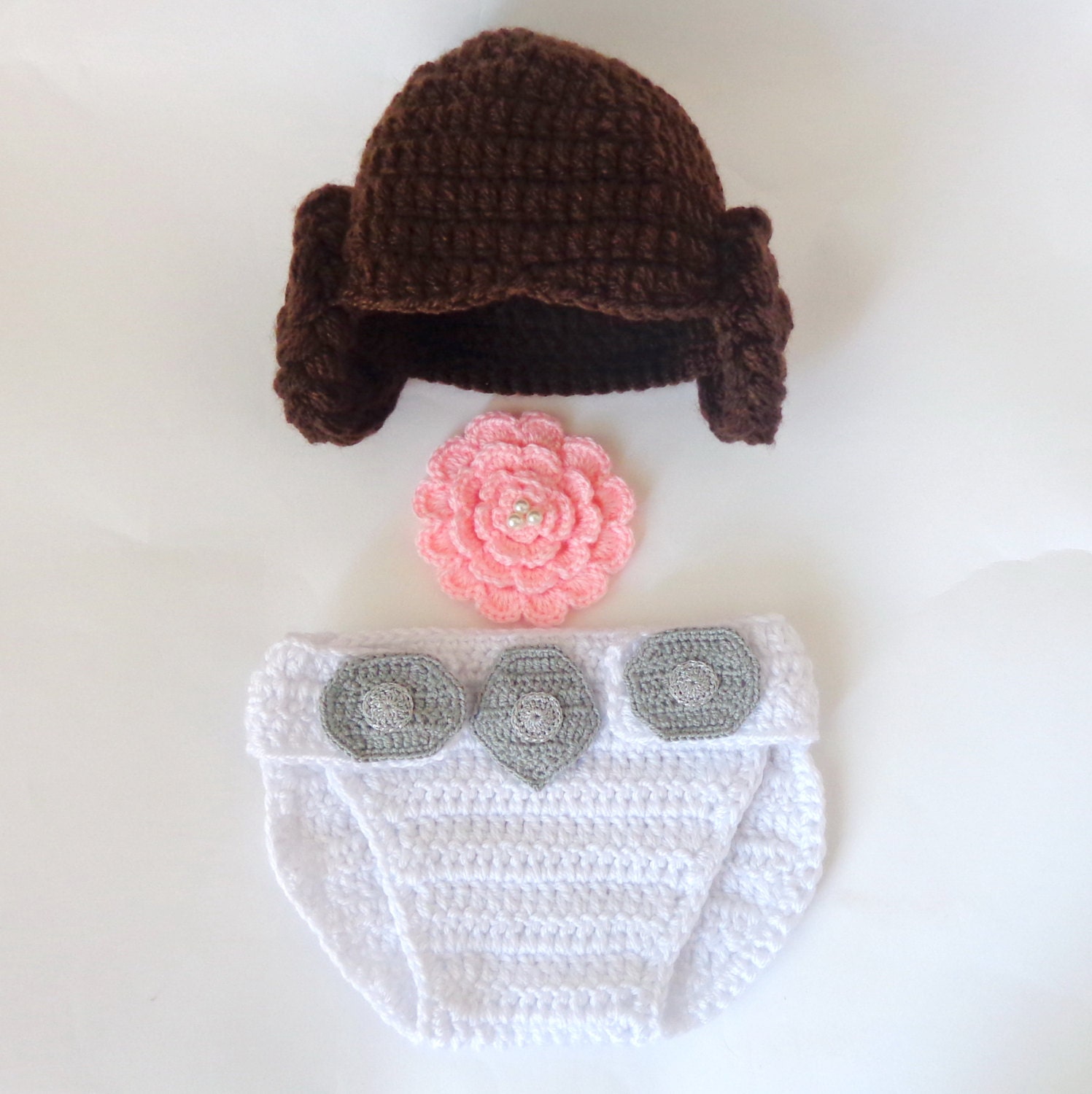 hat newborn pattern crochet And by Hat Leia KernelCrafts Diaper Crocheted Style Princess Baby