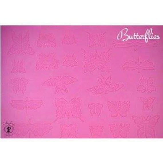 Silicone BUTTERFLIES 3D CAKE LACE Mat / Mold for Edible Sugar