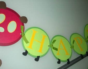 Very Hungry Caterpillar Birthday Banner
