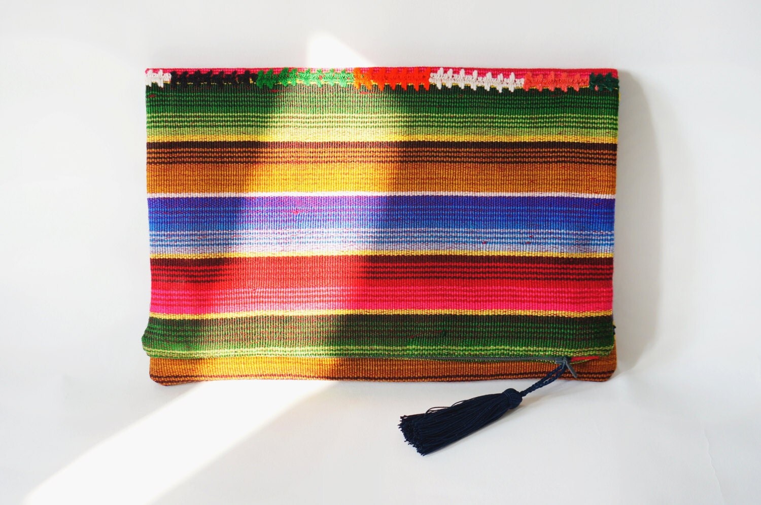 Ethnic Handwoven Fair Trade Clutch from Guatemala/ Mexican