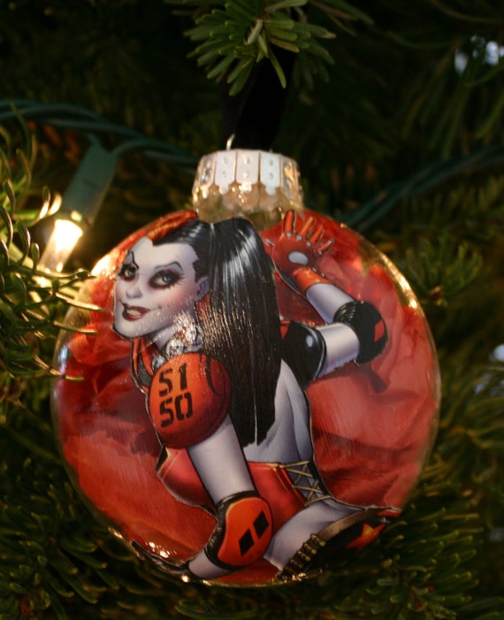 items similar to harley quinn christmas ornament on etsy items similar to harley quinn christmas ornament on etsy