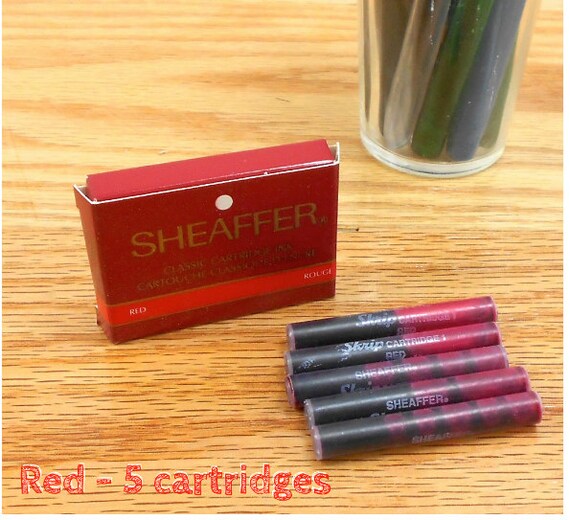 Sheaffer Ink Cartridges Red fountain pen cartridge