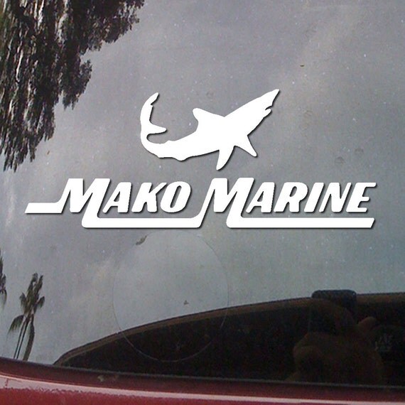 MAKO MARINE Shark Car Truck Boat Laptop Die Cut Vinyl Decal Wndow