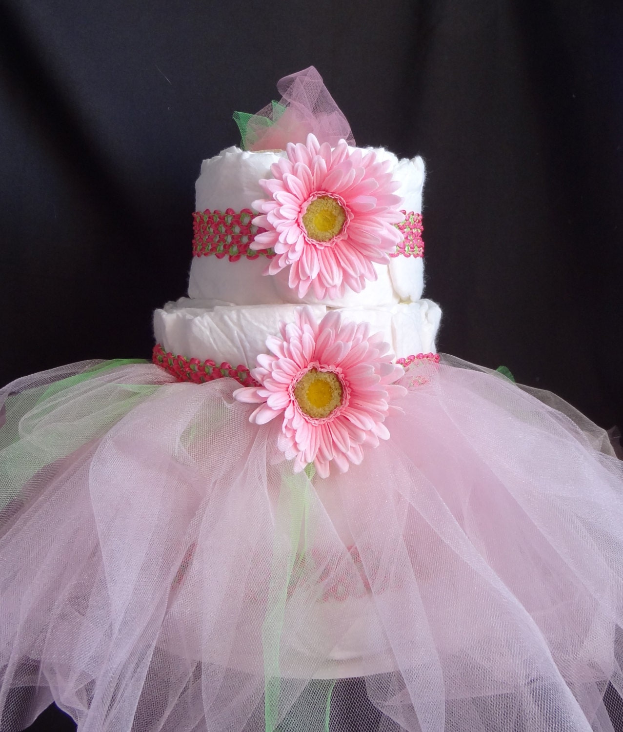 Custom TuTu Diaper Cake by MISSESandMISS on Etsy