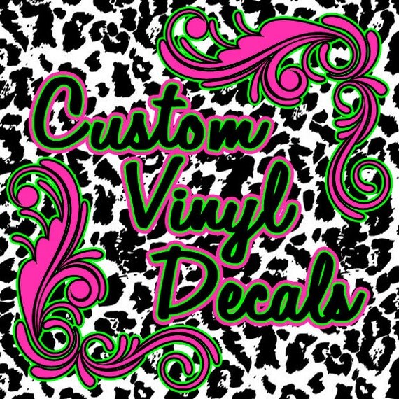 Items similar to Custom Vinyl Decals Personalized Stickers on Etsy