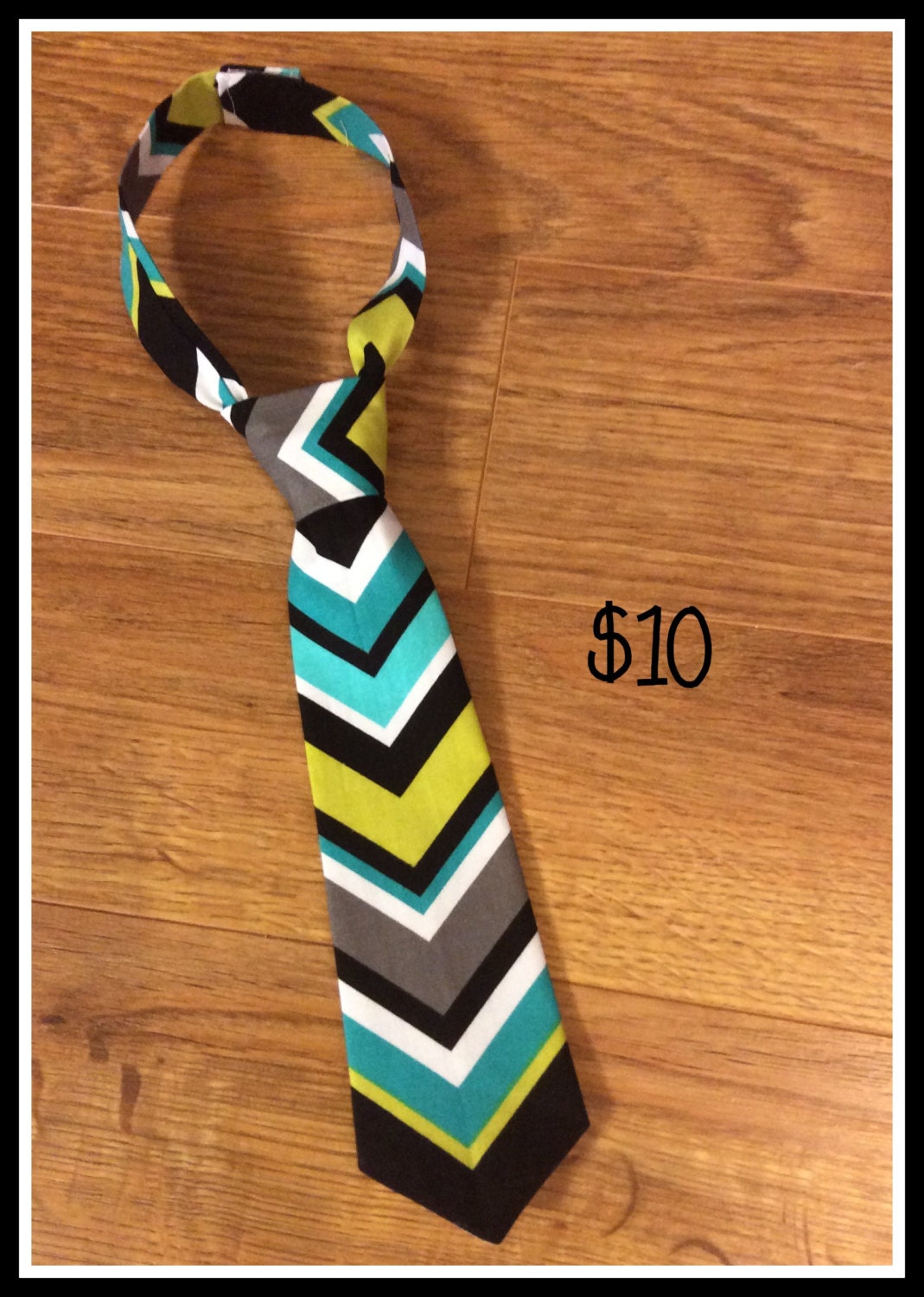 Little Boy Necktie CHEVRON / Handmade Little Boy Neck Tie