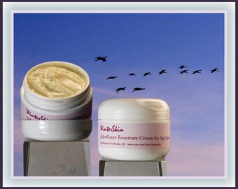Elderflower Rosemary Night Cream for Age Spots, Mature Skin Cream, Skin Moisturizer, Anti Age Cream