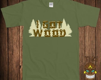 Funny I Got Wood Shaun Of The Dead T-shirt Tshirt Tee Shirt Movie Dirty Fun College Humor Joke Rude Gag Cool Geek Nerd Club Bar Novelty