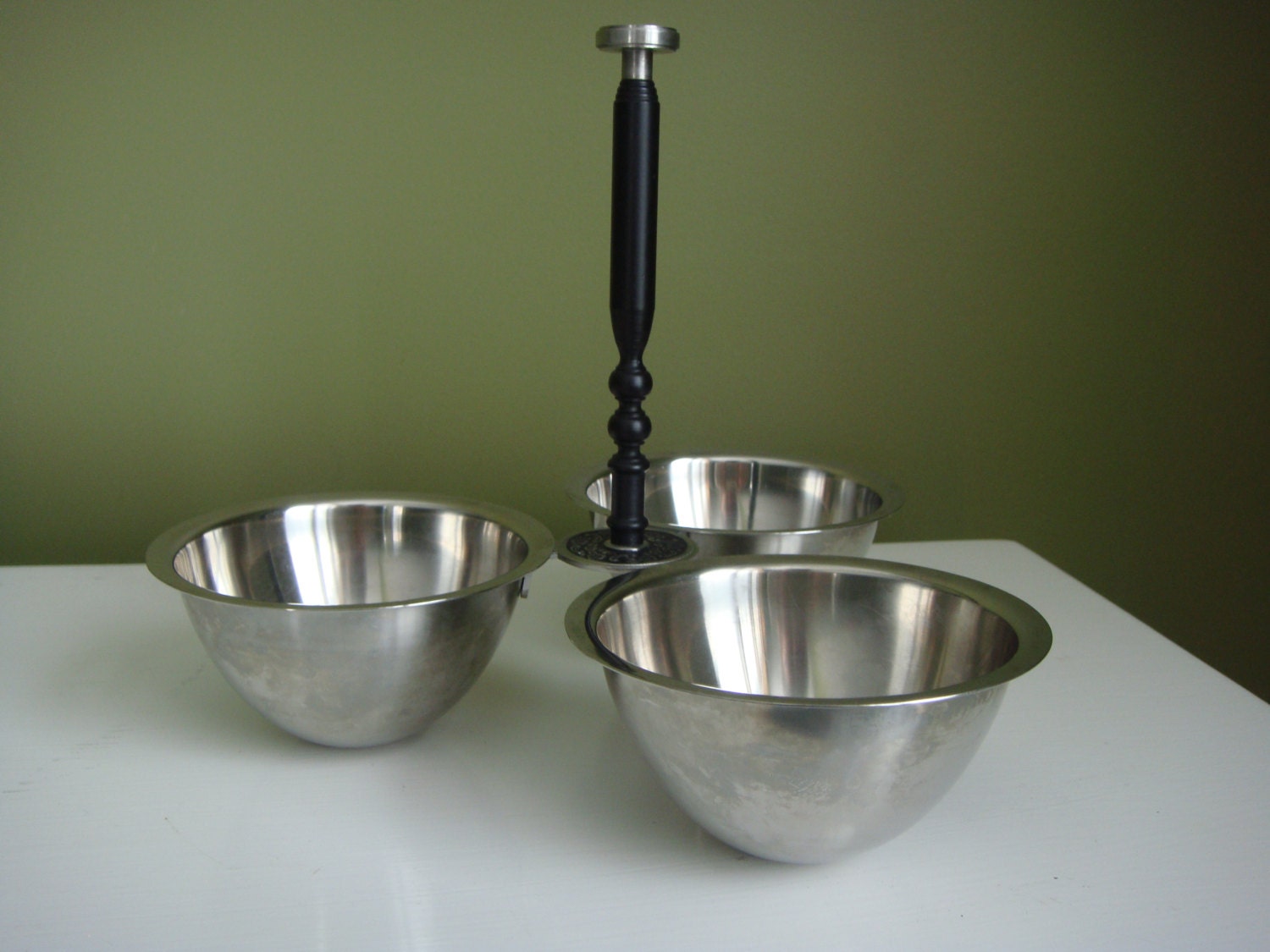 Vintage Oneida Stainless Condiment Caddy Haute Juice