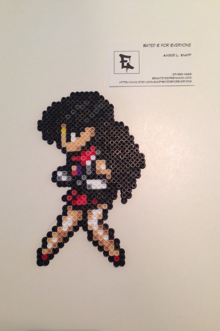 Sailor Mars Perler Bead Sprite by RatedEforEveryone on Etsy