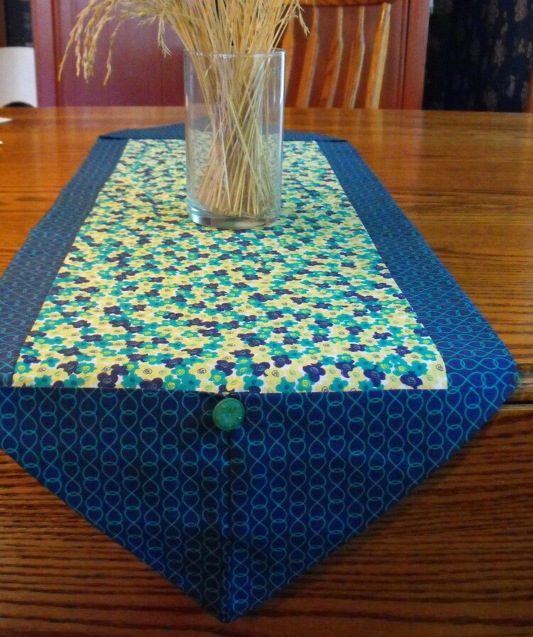 Blue and green size M table runner various by BlessingsandBabies