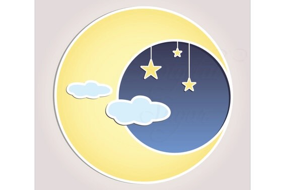 clipart moon stars - photo #41