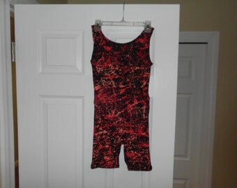 Custom Inked Sleeveless Keyhole Back Biketard - Lycra