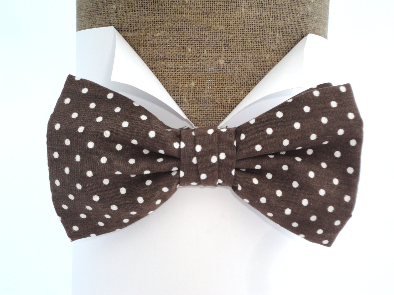 Bow Ties. Men's Bow Ties. Bow Ties For Men. Brown and white spot pre ...