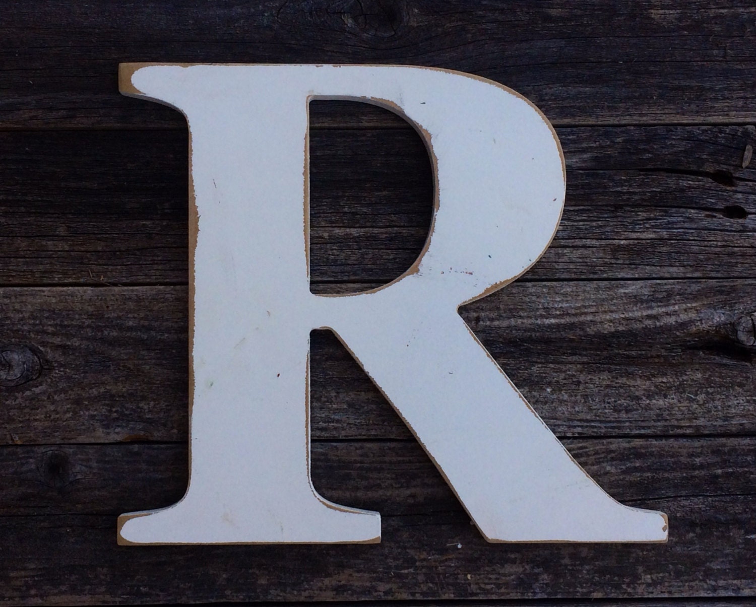 Wedding Guestbook Letter R Extra Large wooden 24. Use